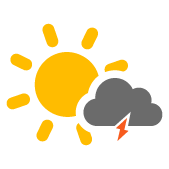 Passages nuageux avec possibilité d'orages Passages nuageux avec possibilité d'orages
